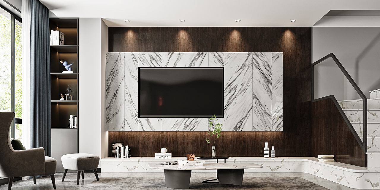 现代客餐厅绘感视觉表现-7