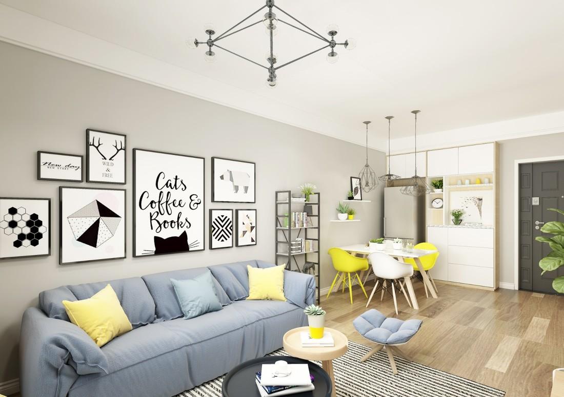 西安世茂都现代简约客餐厅设计-5