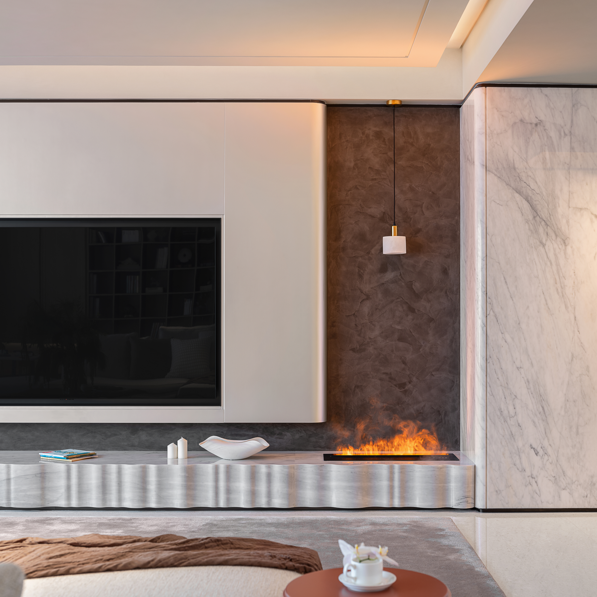 深圳湾 290m² 都市大平层丨中国深圳丨鸿艺源设计-19