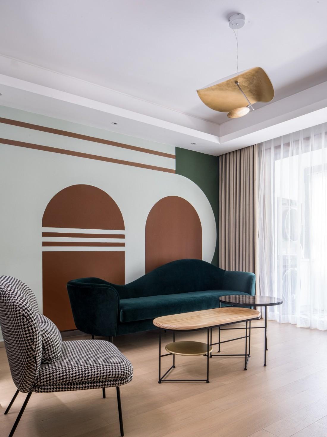 玩转色块魔法,悦颜平层空间设计-8