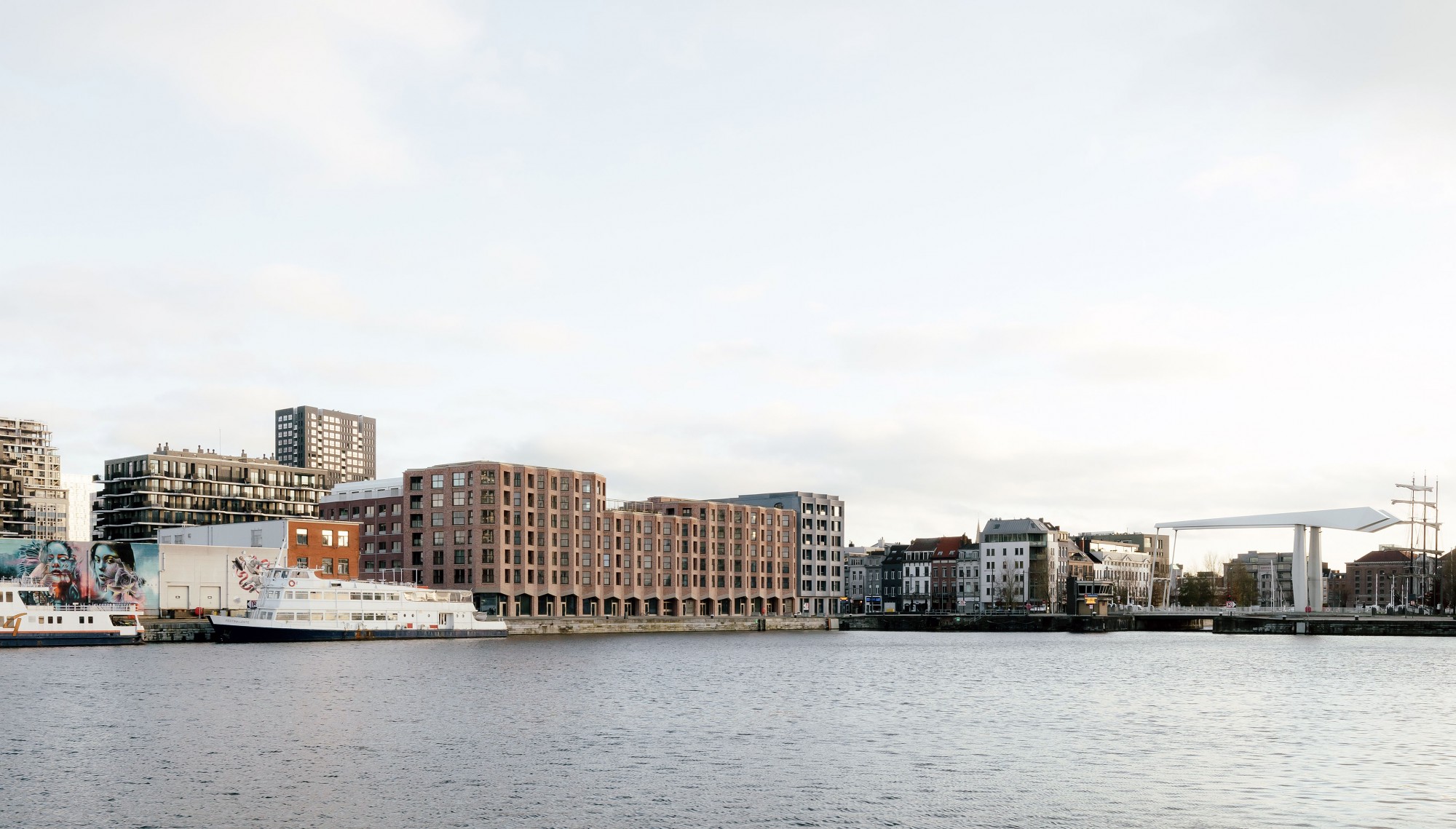 Cadix harbour building, Antwerp, -1