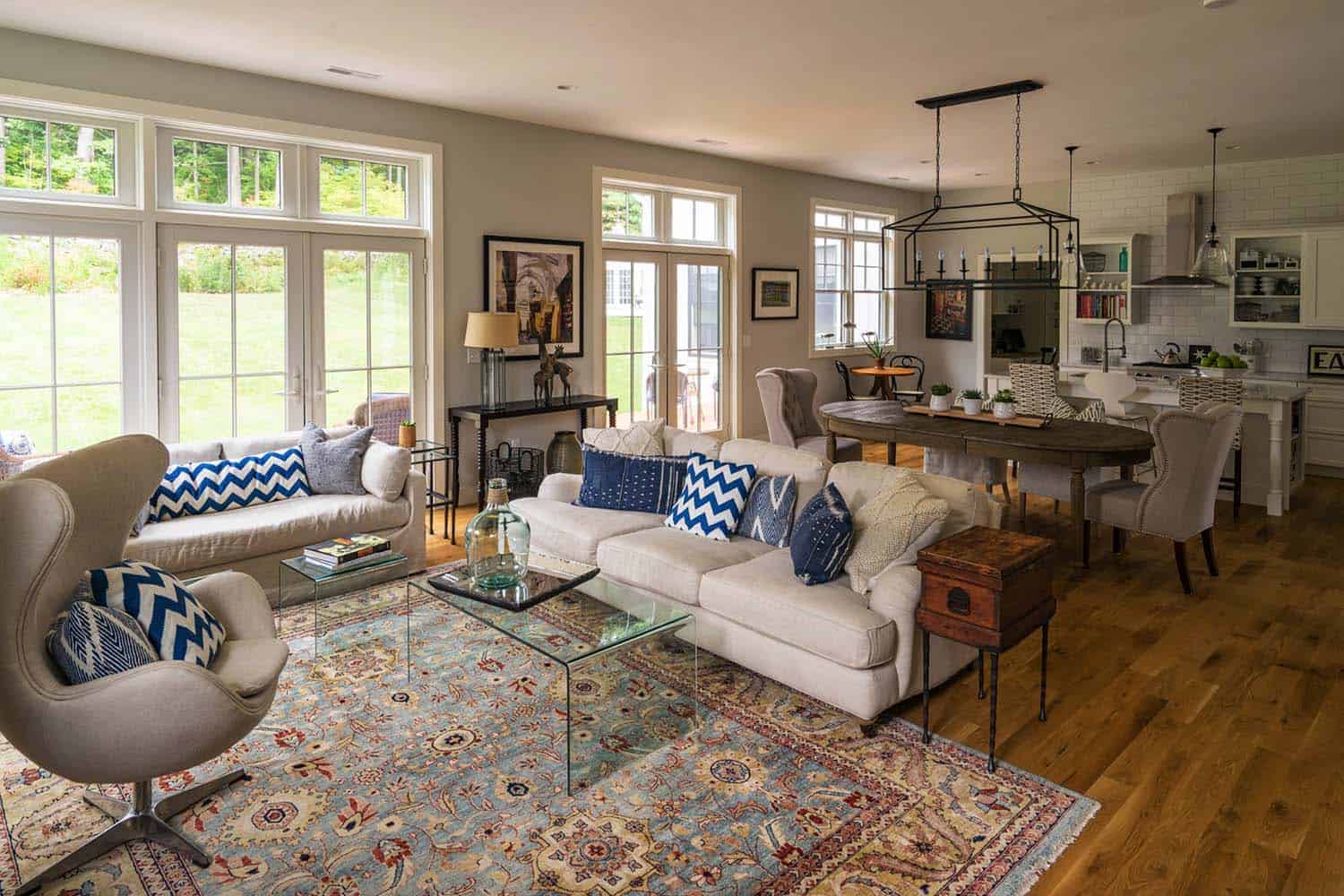 Modern farmhouse style nestled in an idyllic woodsy New England setting-4