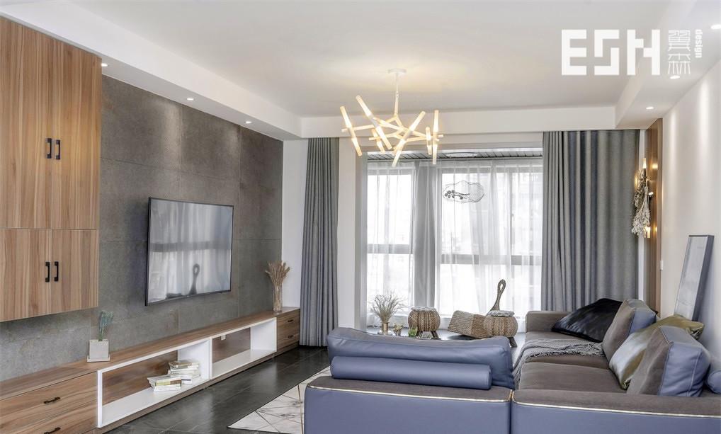 水润坊胡桃木水泥砖,现代简约的温馨空间-6