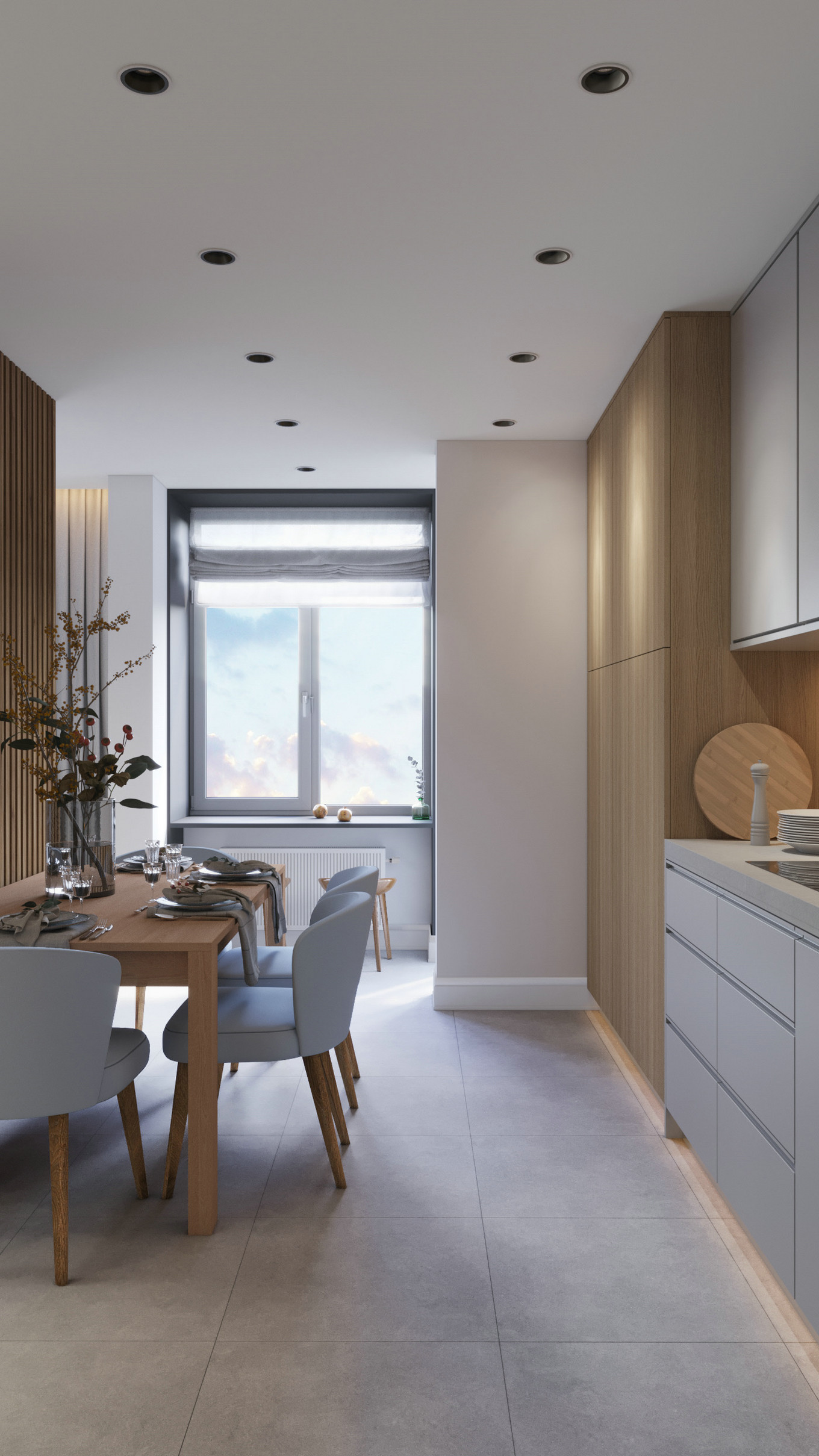 现代美学蓝灰色系空间设计-8