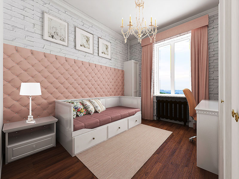 斯大林风格3室公寓室内设计项目丨俄罗斯莫斯科丨莫斯科“Studio.one”室内设计工作室-17