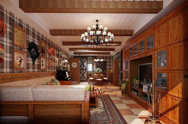 年轻情侣装修哈南碧桂园110平古典美式两居-17