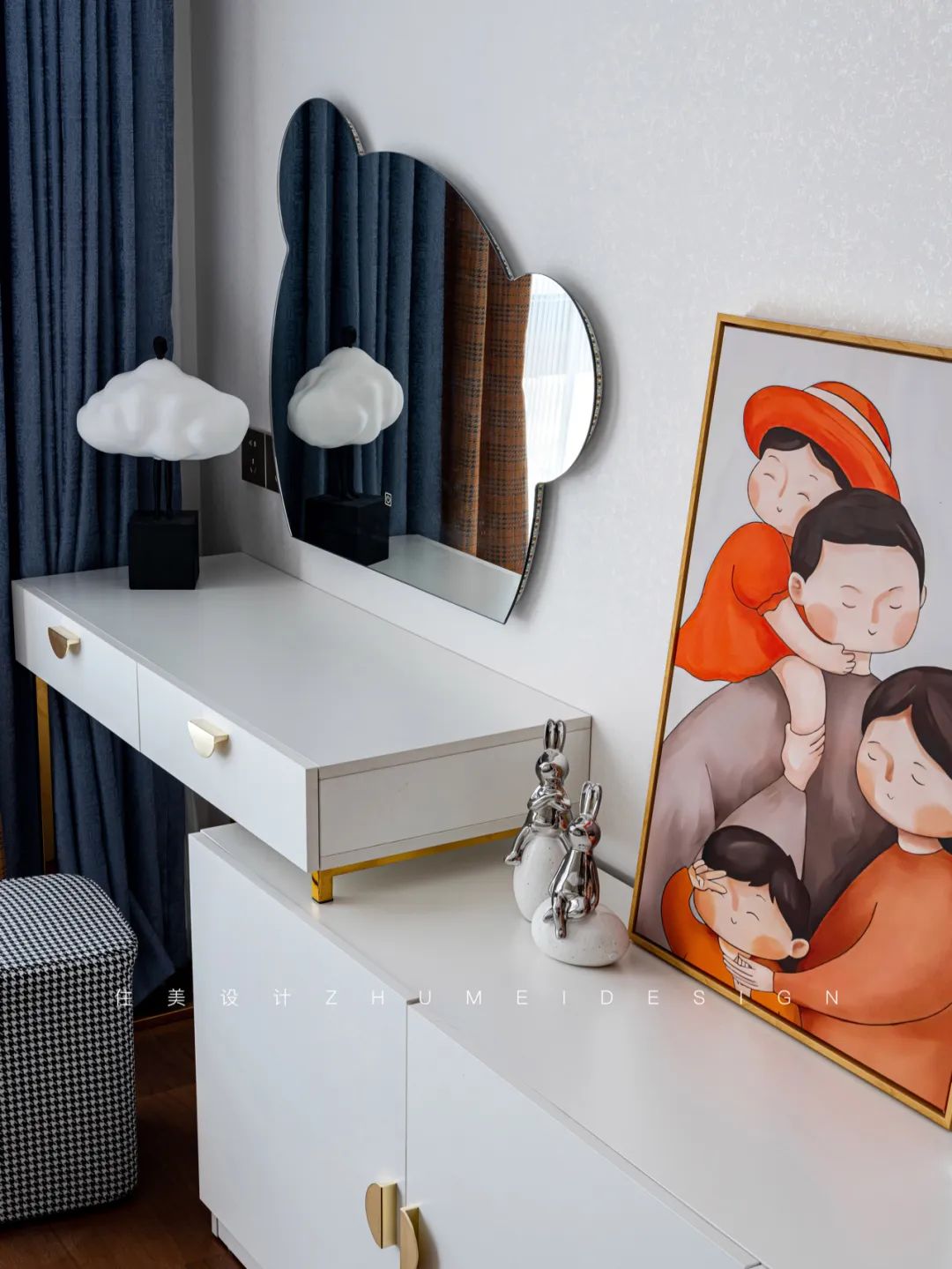 云端之外 · 现代奶油风格的温馨家庭空间设计丨中国长沙丨住美设计-49