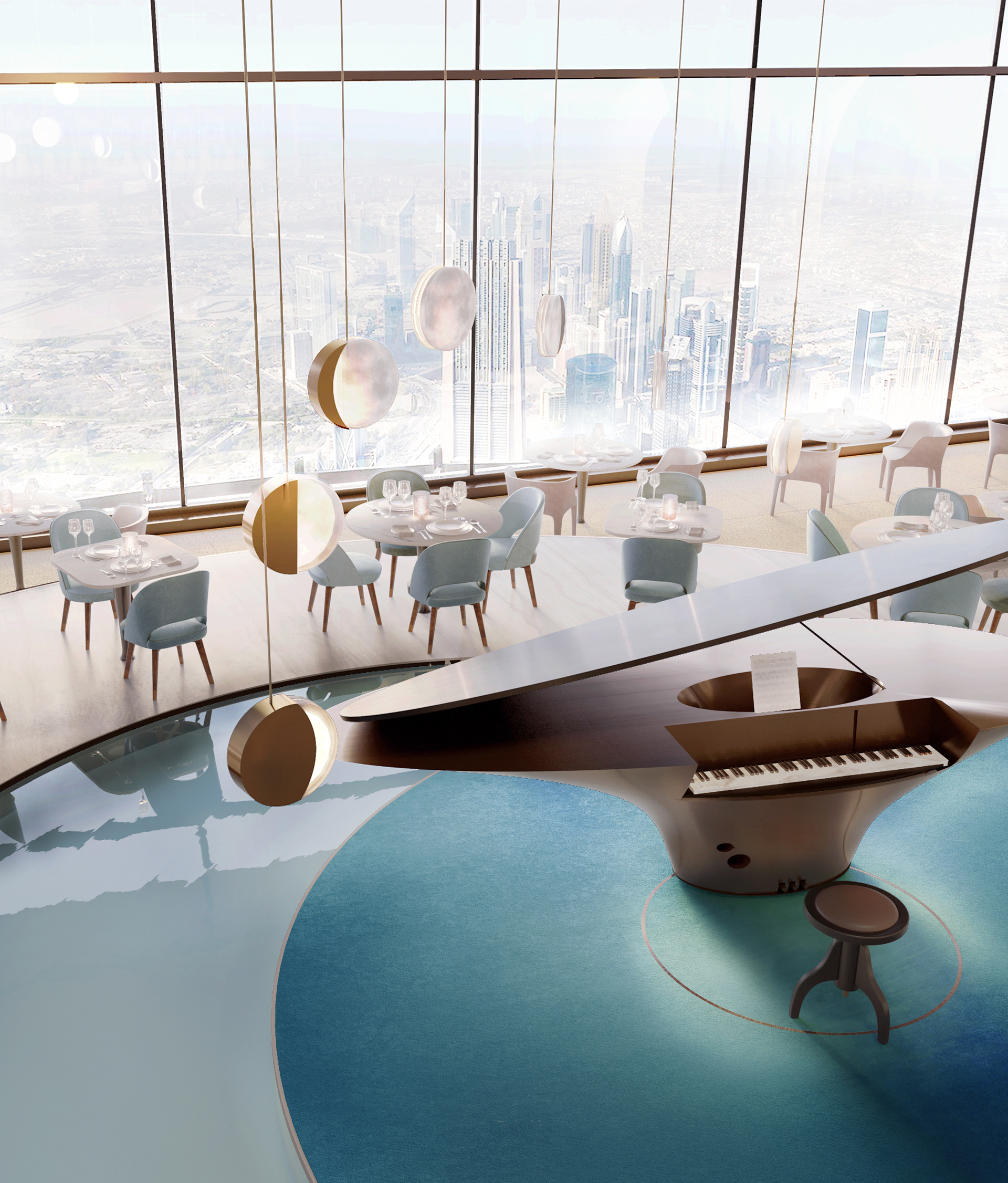 Sopra Le Nuvole 餐厅,酒吧丨阿联酋迪拜丨CAI DESIGN STUDIO-3