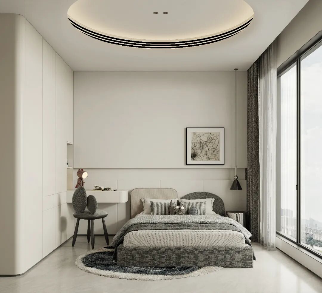 揽月台299㎡中叠现代简约设计-47