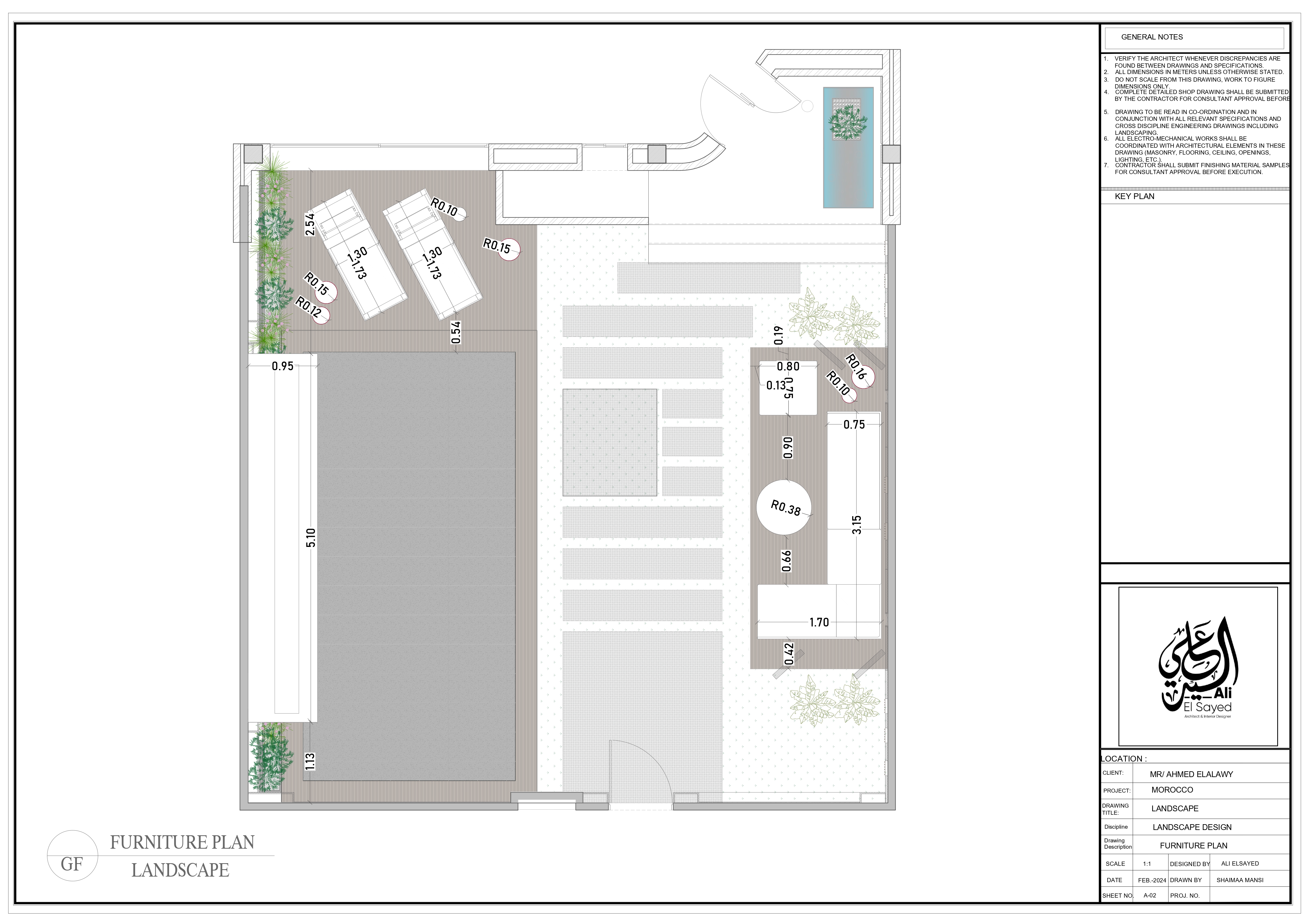 villa landscape shop drawing-1