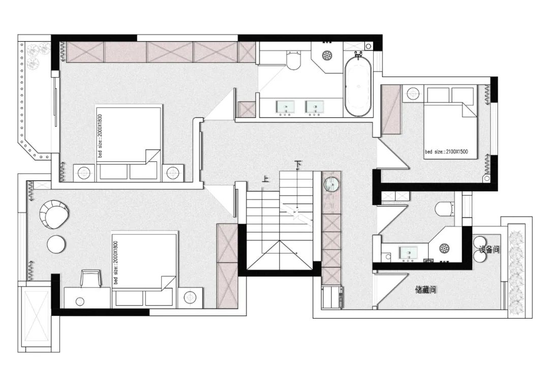 龙湖天钜上叠现代美式别墅丨青马别墅空间设计-37