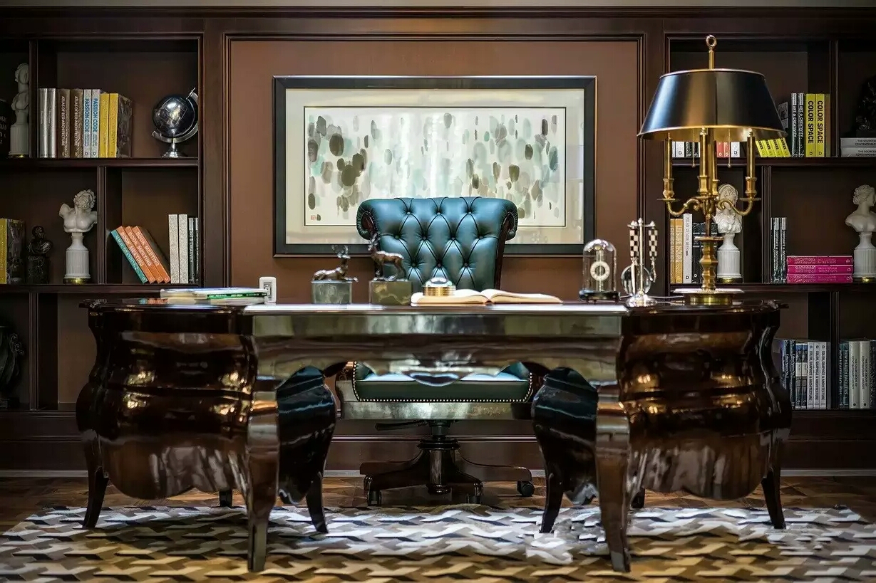 东西方元素融合的奢华豪宅 新装饰主义别墅设计方案资料-24