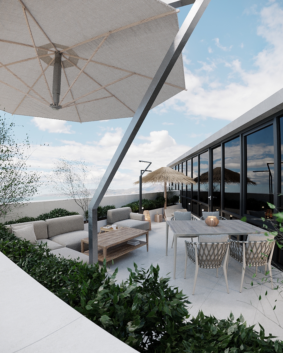 Terrace design in residential complex 7 continent-2