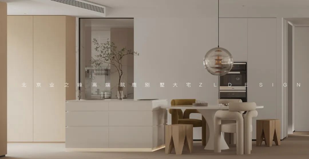 奶油色温柔治愈家居丨筑鹿空间设计-35