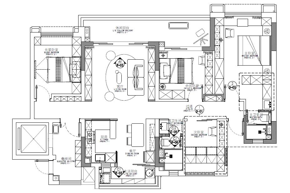 广州 134㎡现代简约之家丨中国广州-48
