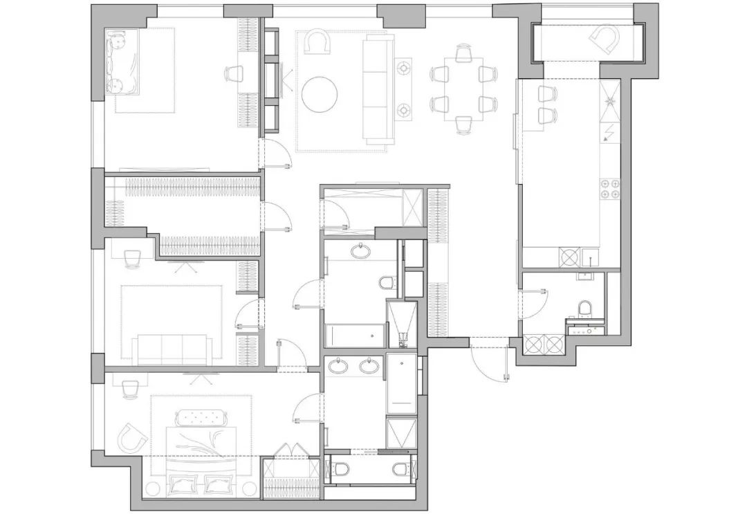 清新明亮四居室设计丨BALCON-8