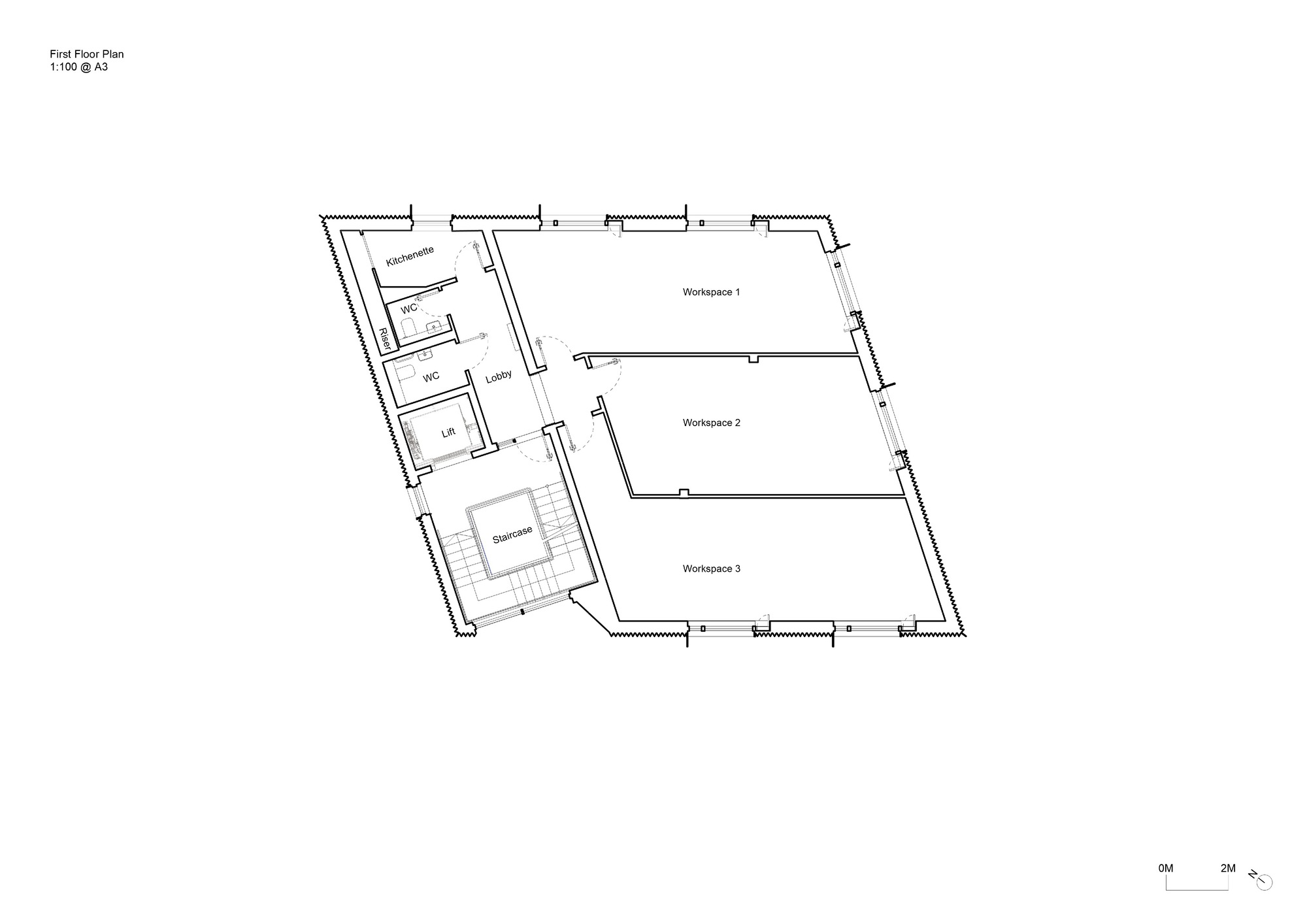 金字形神塔和菱形建筑丨英国伦敦丨Mole Architects-73