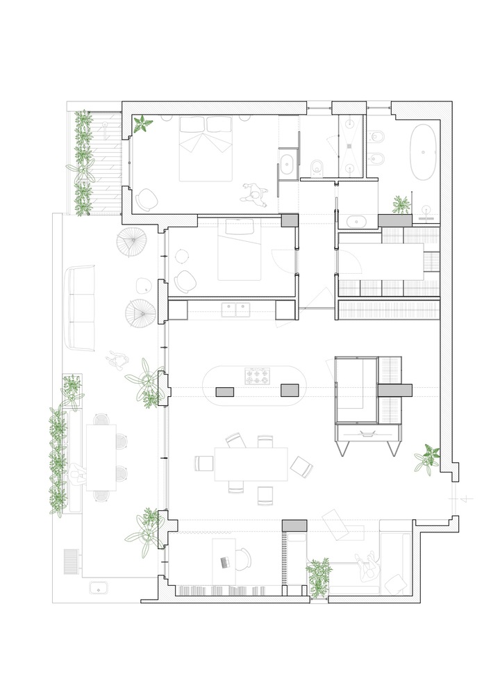 罗马南部 brutalist 风格公寓丨意大利罗马丨STUDIOTAMAT-8