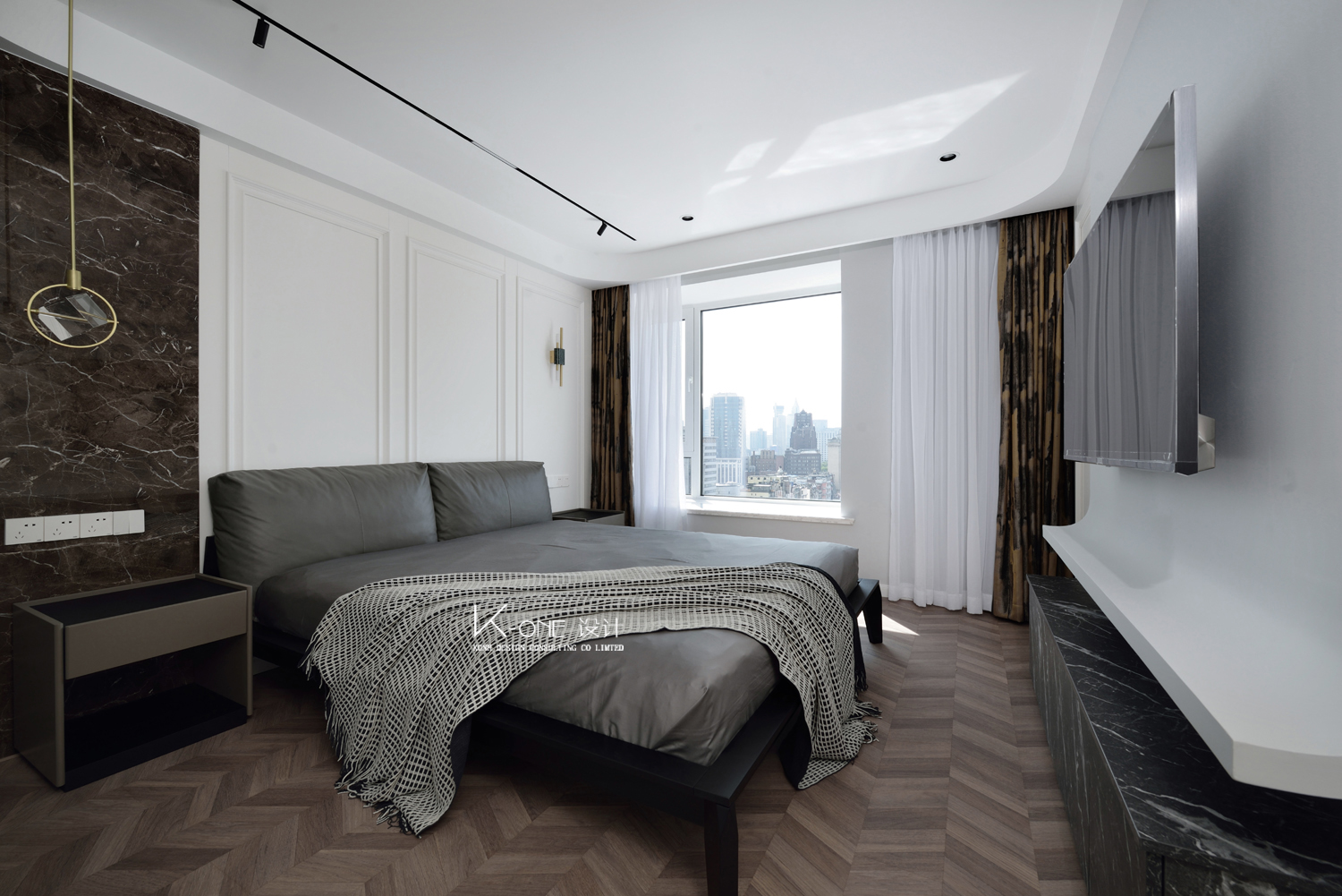 简约水泥灰,打造 152 平米现代精致生活空间-29