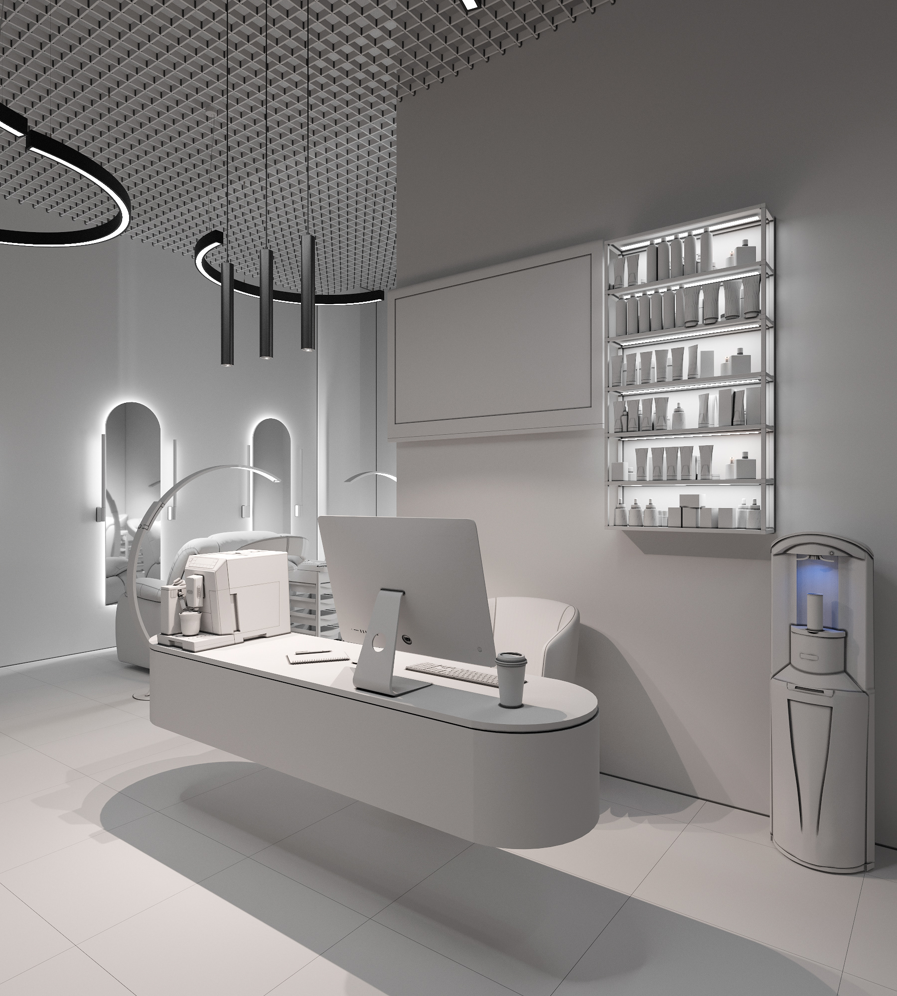 莫斯科睫毛嫁接沙龙室内设计丨布基纳法索波尼-14