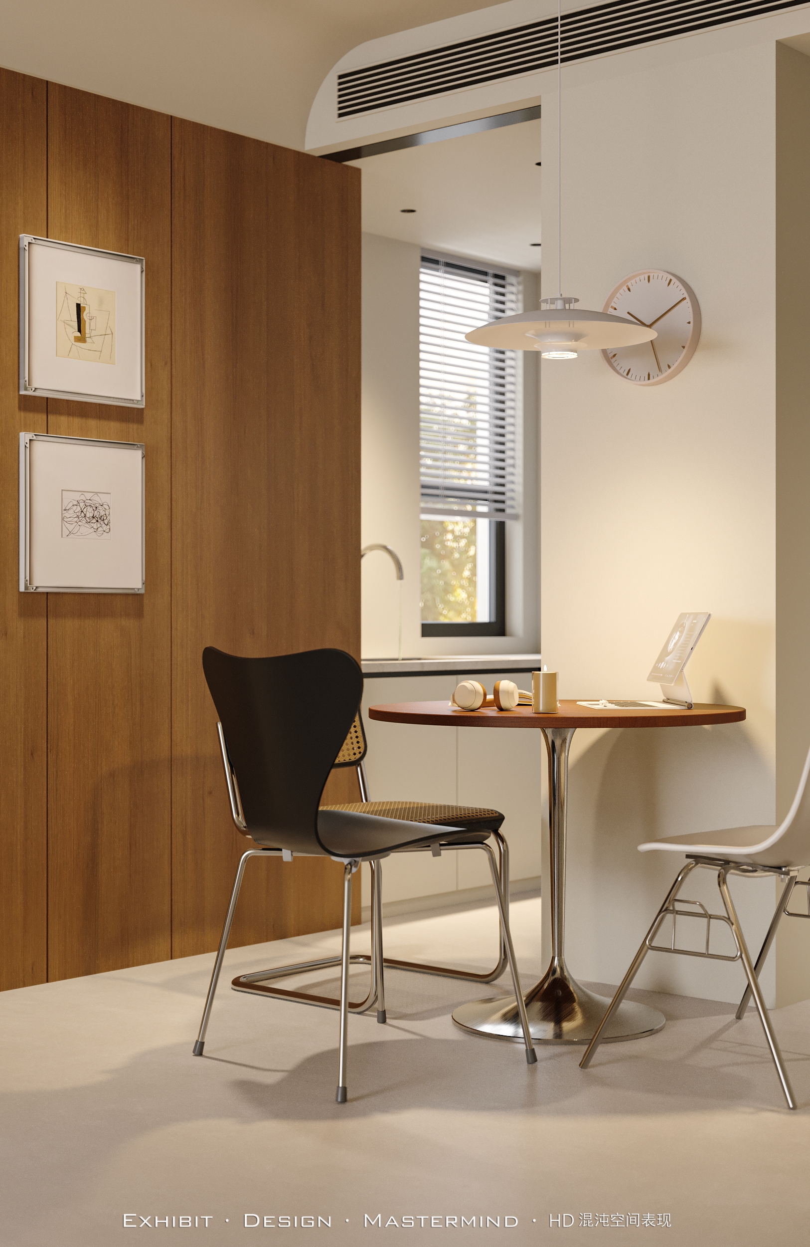 现代 极简风 客餐厅 X 混沌空间效果表现-7