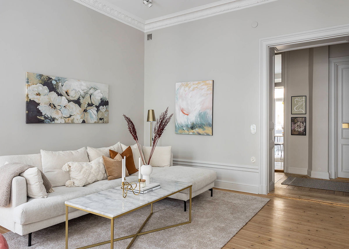 宁静优雅的斯德哥尔摩经典公寓-1