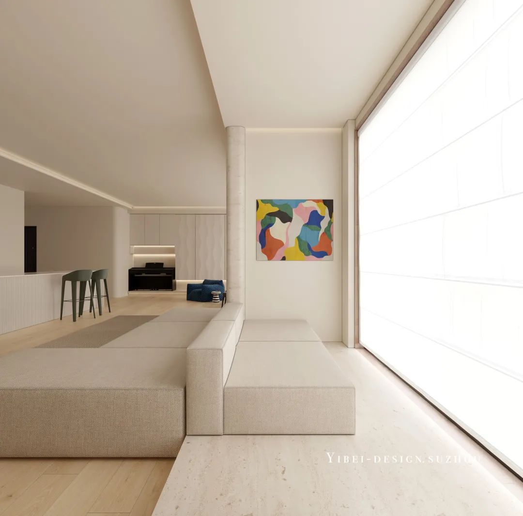 奶油极简,温馨家居的时尚表达丨中国苏州丨YIBEI DESIGN-19