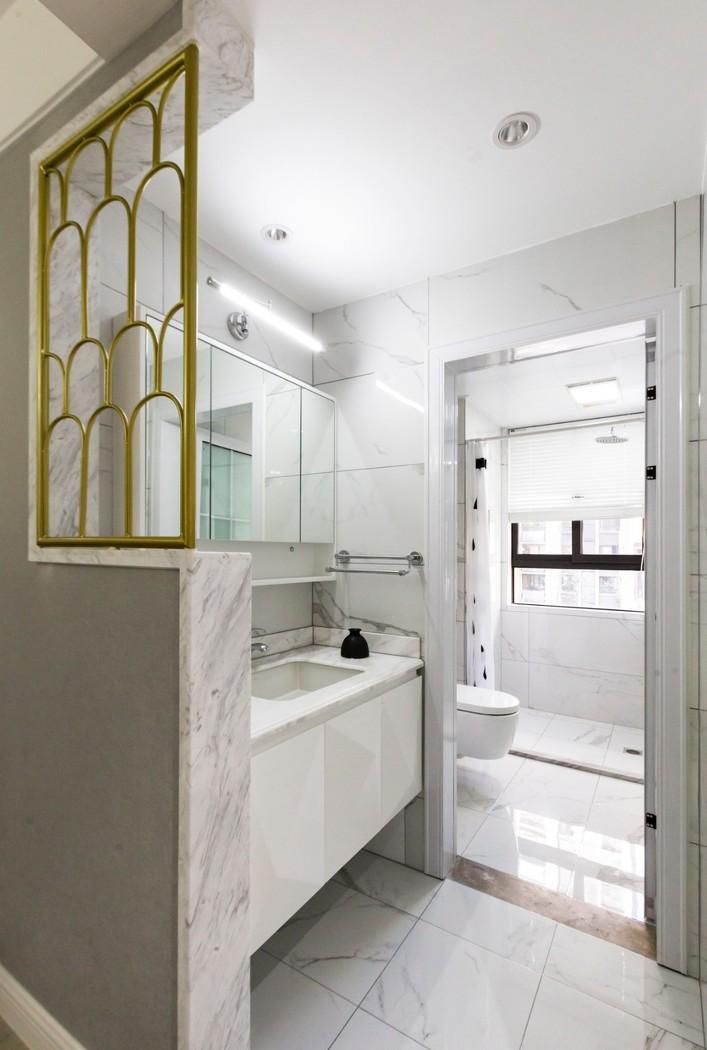 98 平米现代轻奢四房改造,设计师用心打造蓝粉主题空间-70