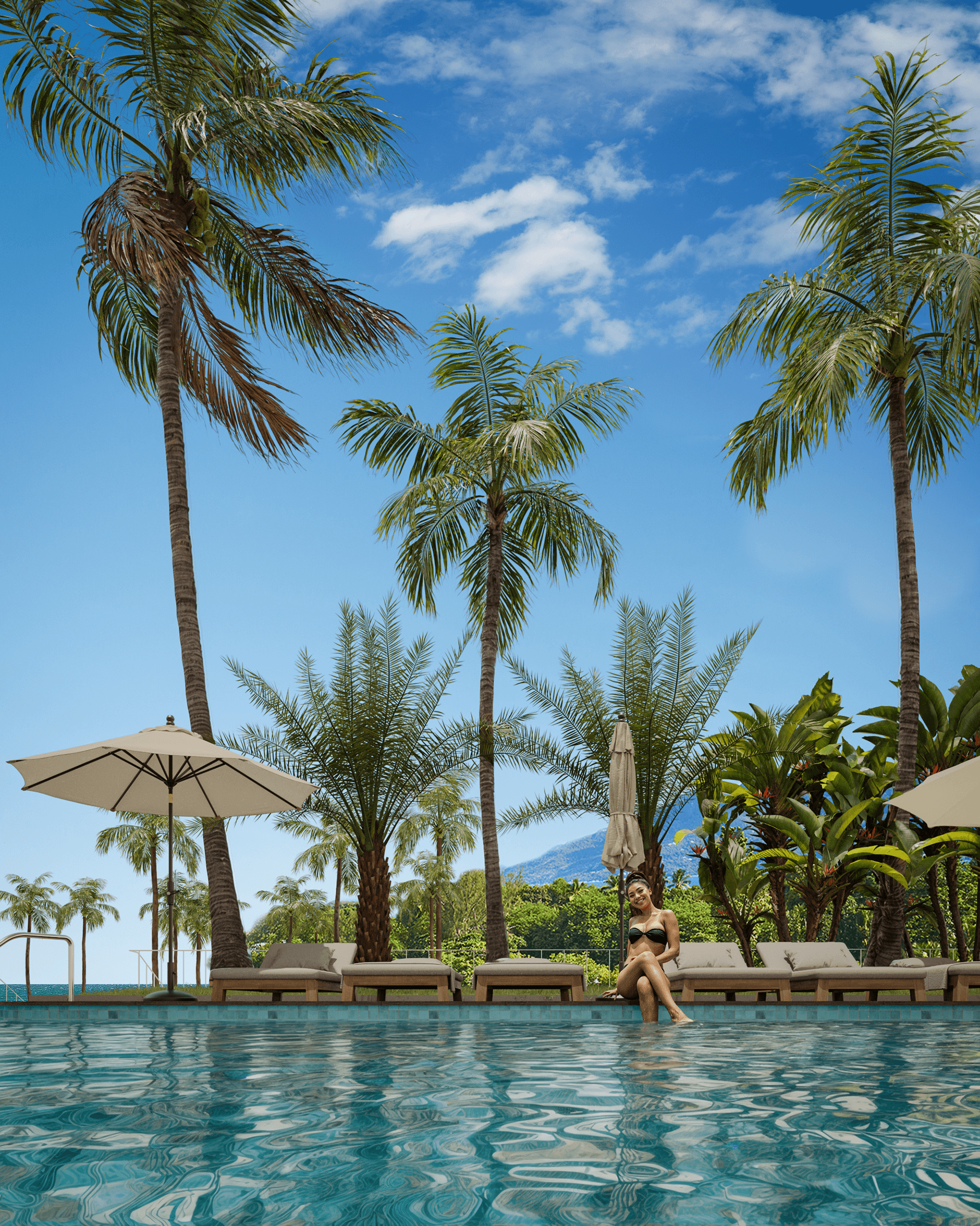 日落泳池丨Fábio Claudino-11