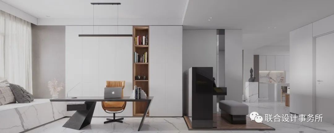 黑白灰的极简艺术空间-18