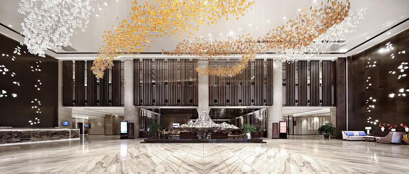 海南迎宾馆二期 | 现代中式笔墨纸砚艺术空间-14