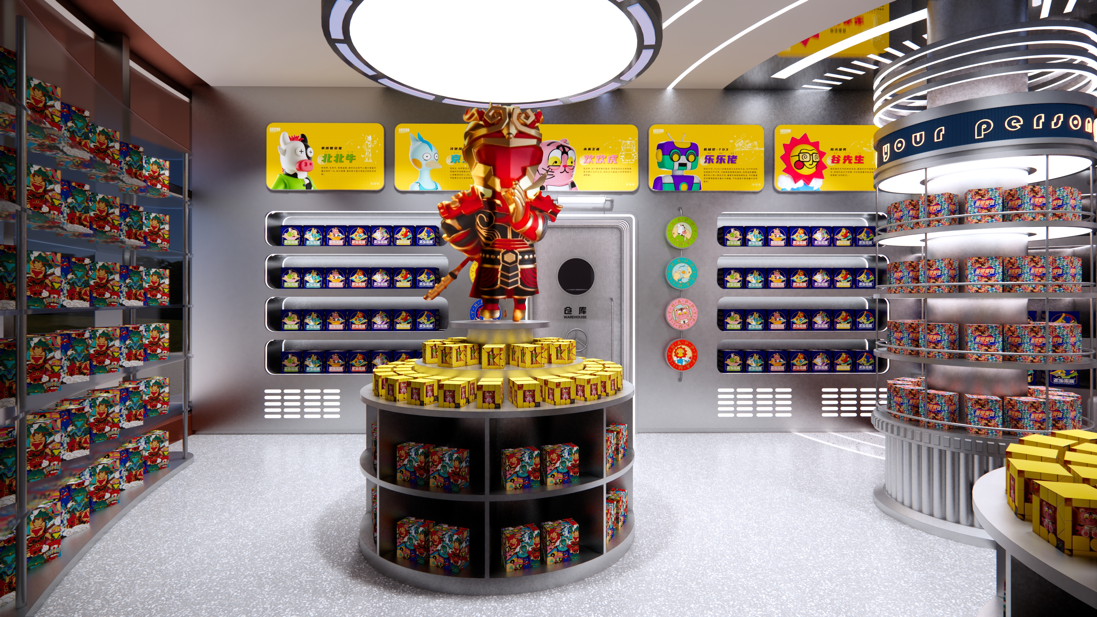 未来感主题商店——商业空间设计-0