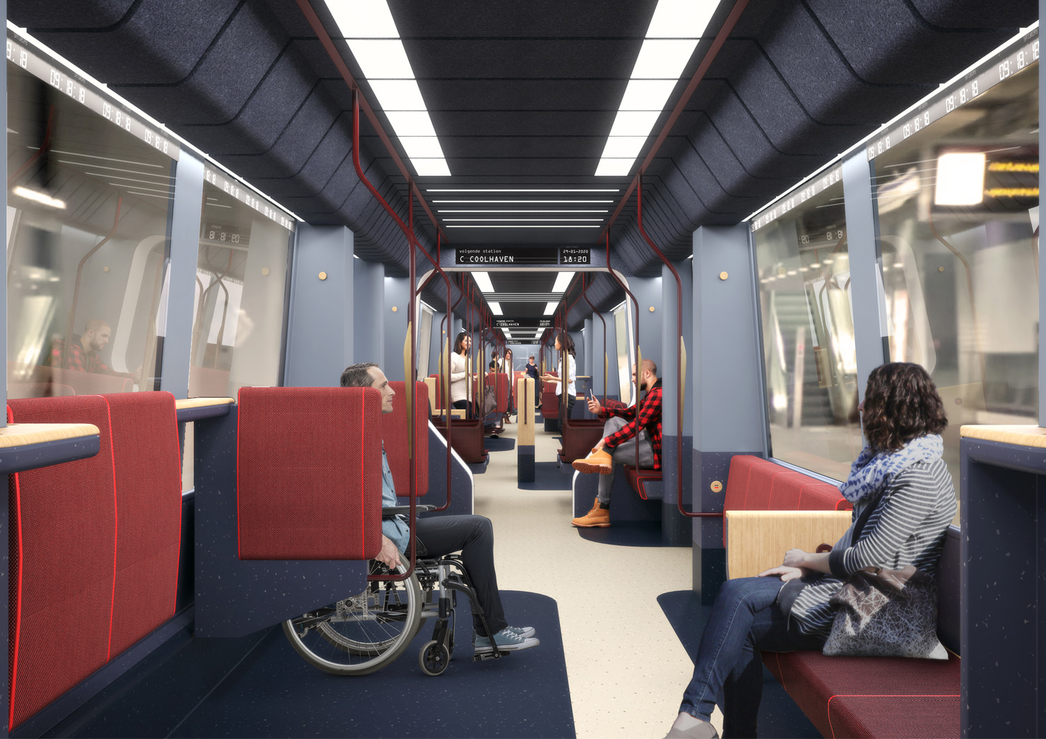 荷兰 RET 地铁内饰设计,打造舒适便捷的出行空间-9