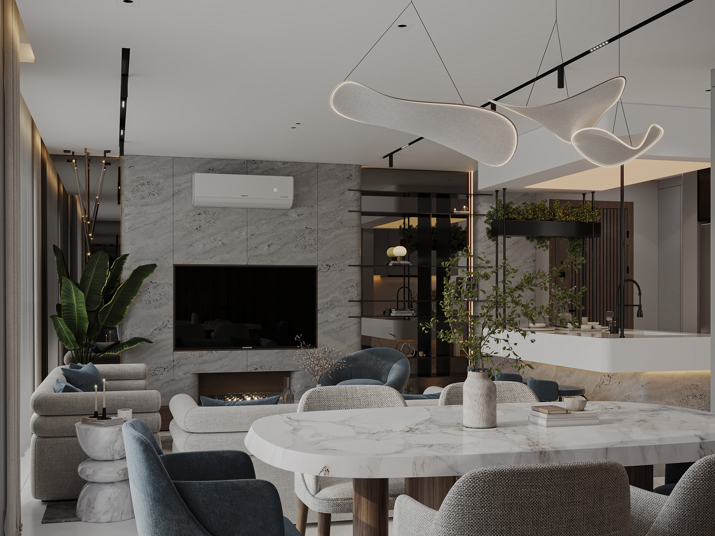 接待处与厨房设计（接待处部分）丨埃及丨Hagar Okasha-3