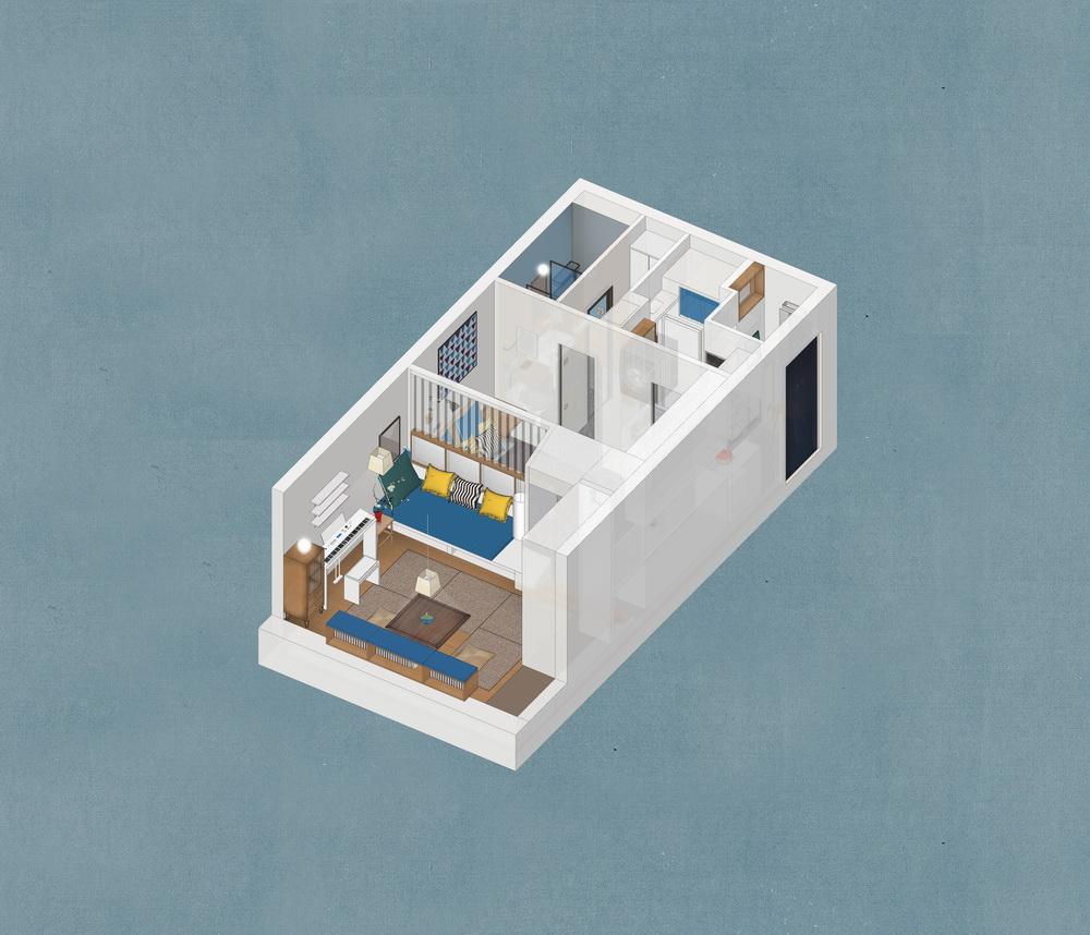 方寸间造高低宅:高老师家2#丨中国北京丨金秋野建筑工作室-13
