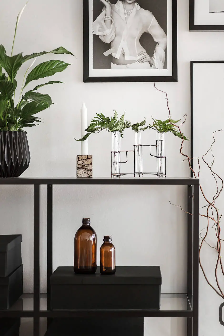 巧妙改造！衣架变客厅照片展示架-6