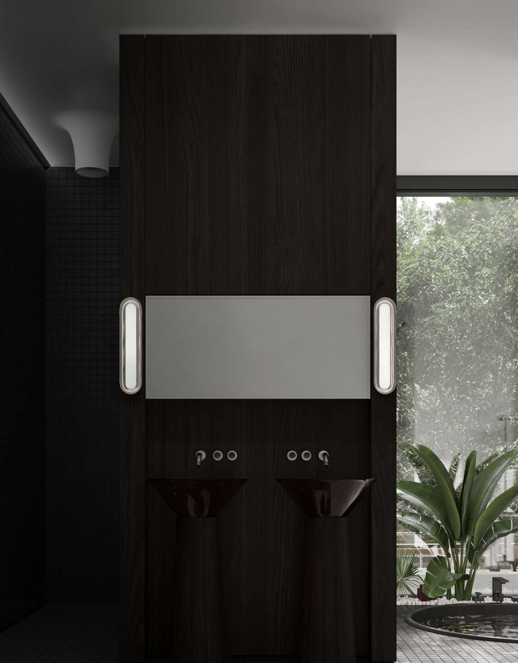 352㎡深色系住宅设计 超有品味的设计-20