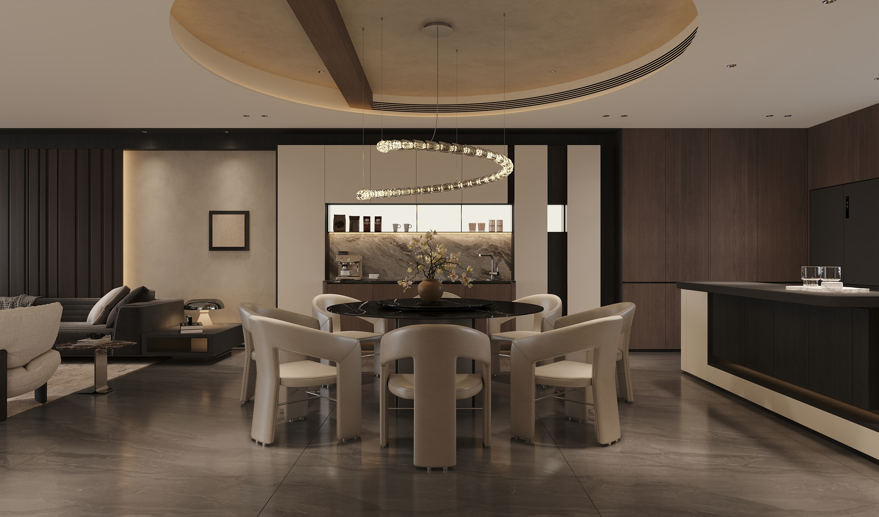 沈阳  润悦湾468㎡ 意式轻奢效果表现  节选一-9