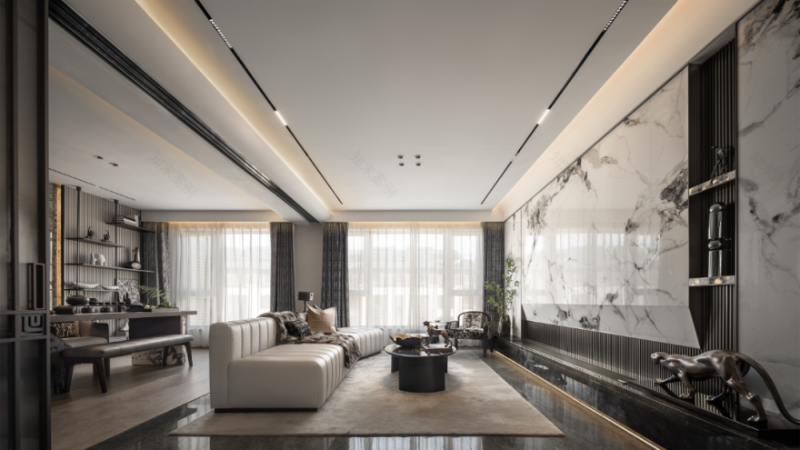 沈阳龙湖双珑原著 129 样板间丨中国沈阳丨上海井言建筑室内设计有限公司,北京靳朝晖设计有限公司-8