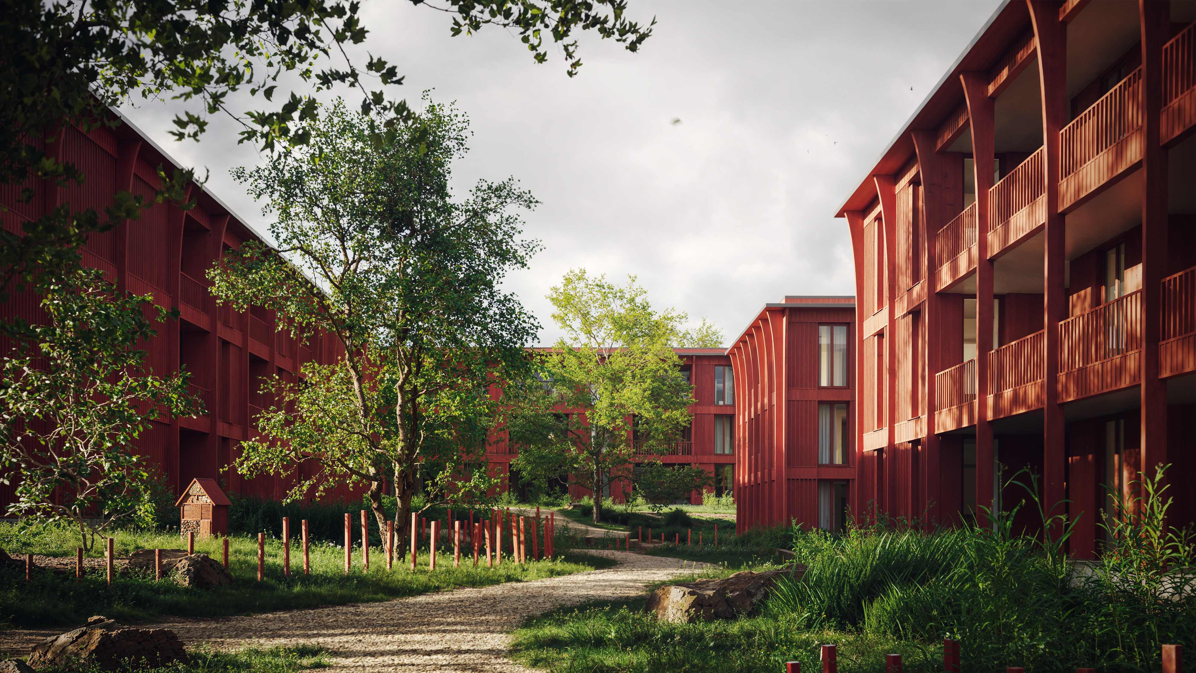 希尔滕韦格路的住宅建筑群丨Studio Basel-8