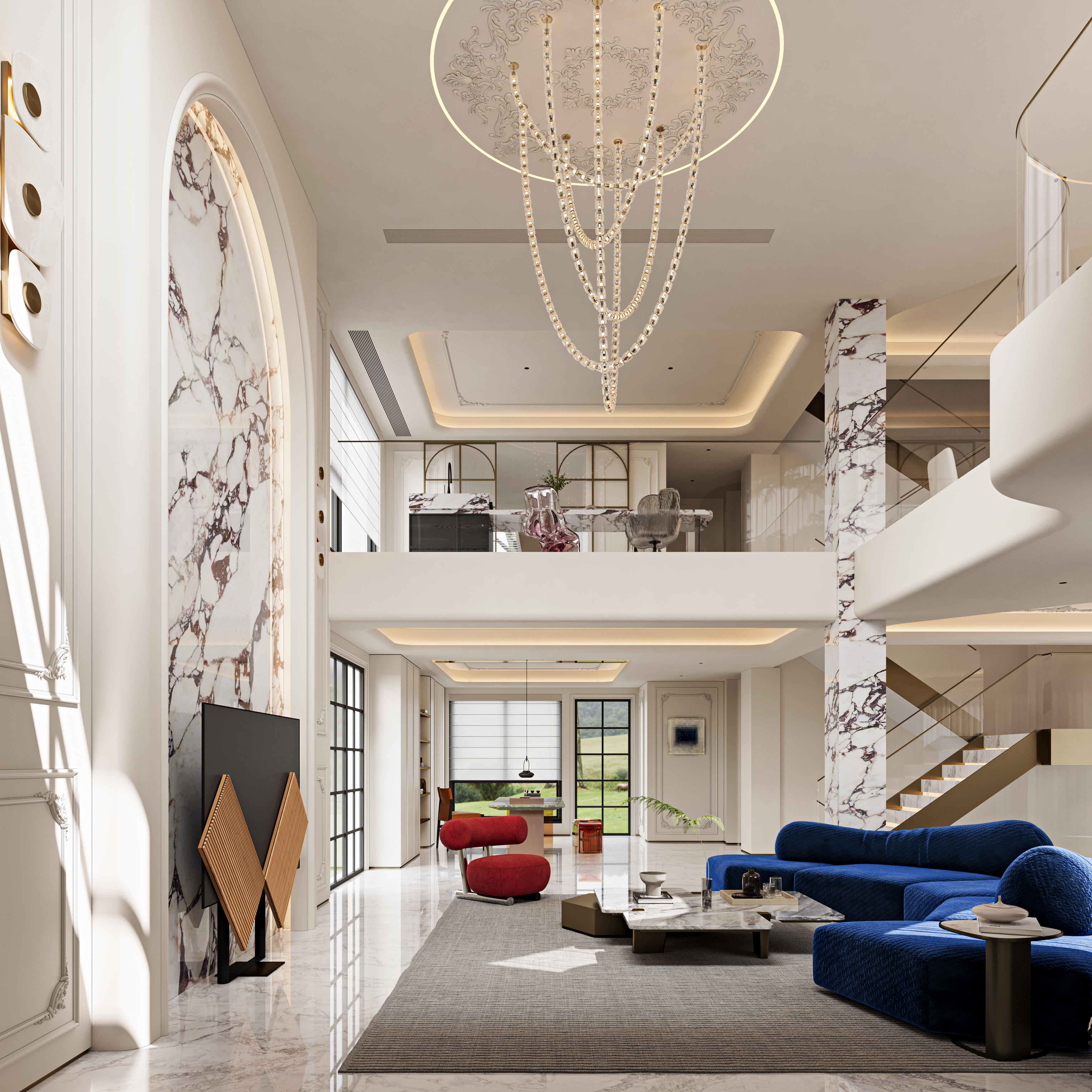 挑空别墅丨晫易视觉-92