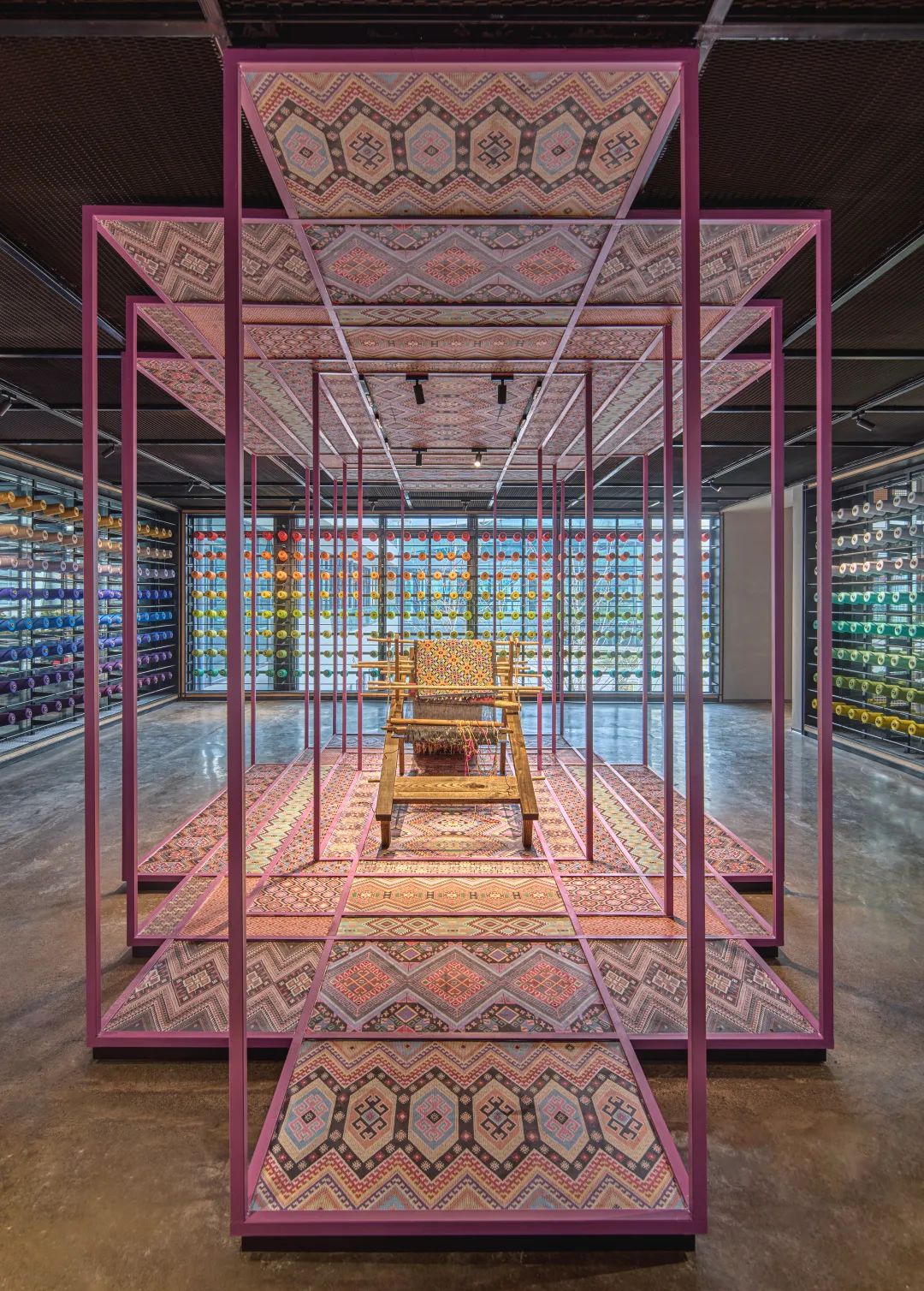 乖幺妹土家织锦企业馆及织锦工场丨中国张家界丨风合睦晨空间设计-50