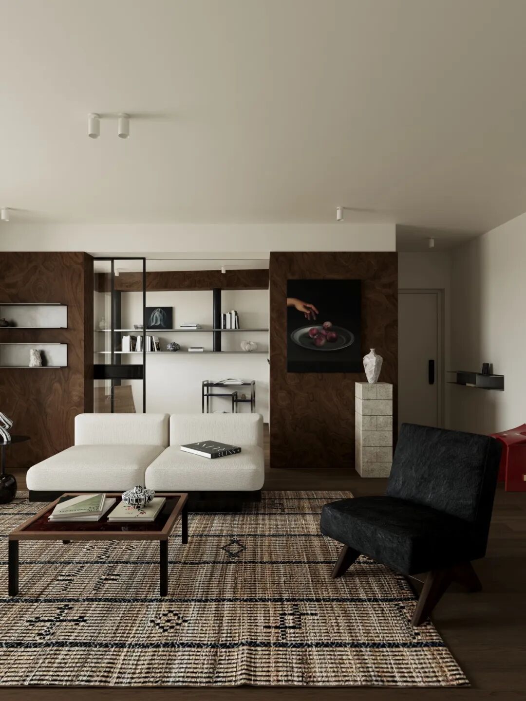 岚一设计｜温和有序的错层住宅-11