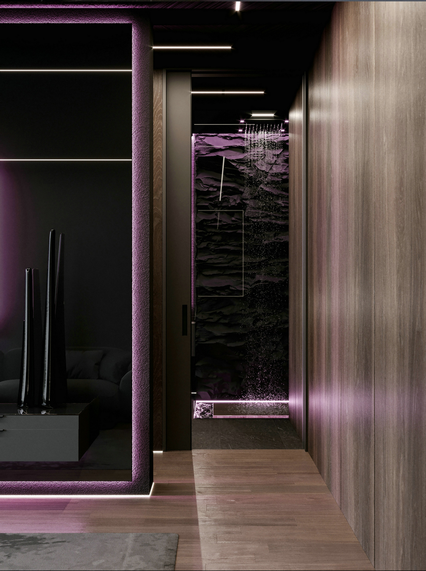 高级黑+浪漫紫色系灯光-9