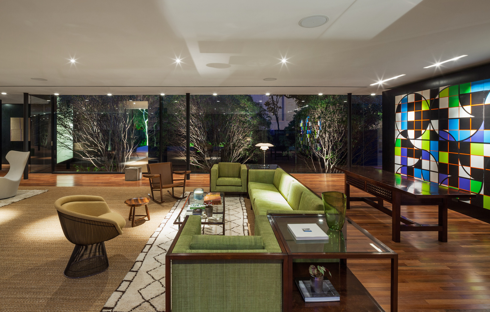 巴西圣保罗花园城市社区木钢玻亭子-45