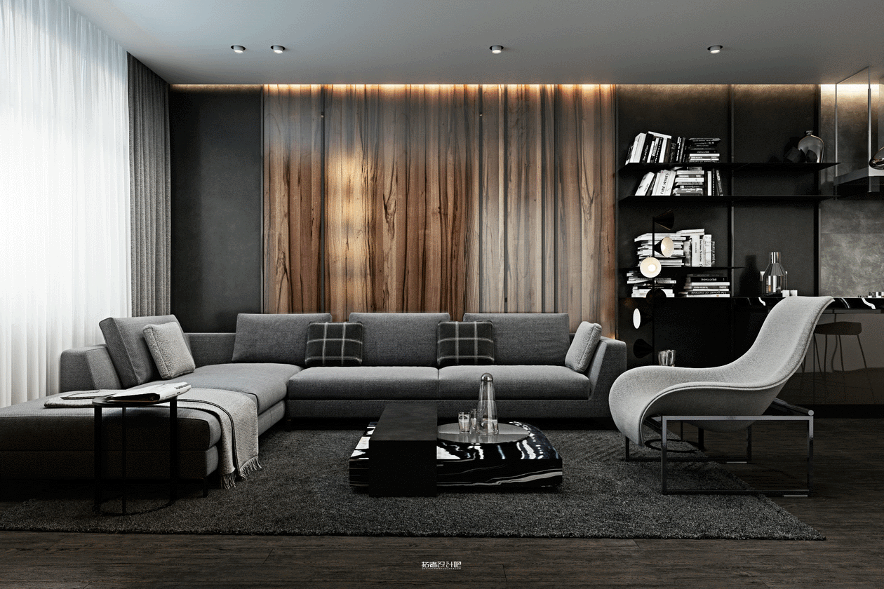 高级灰++ 高级黑 | 打造魅力奢华空间-39
