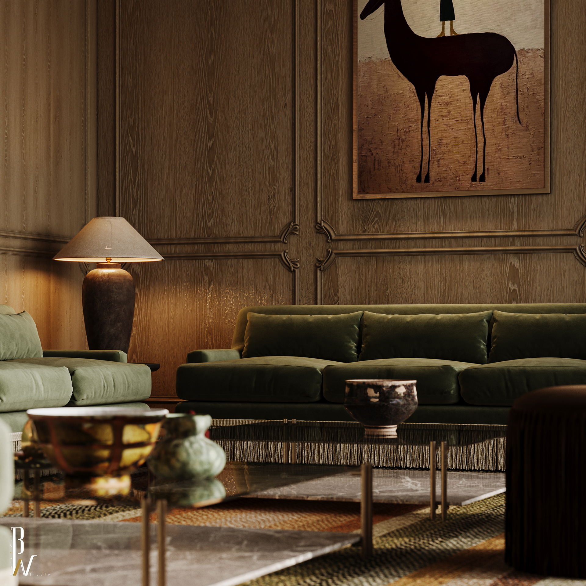 Vintage Majlis Design（复古玛吉里斯设计）丨Black N White-2