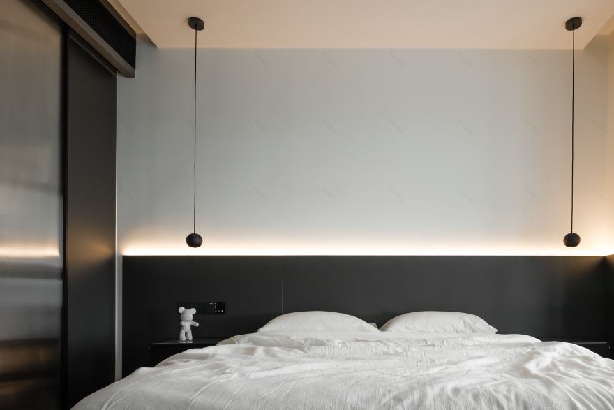 酷但“居家”,隐形收纳+“大平层”视野,无短板全能型暗调极简丨中国上海-64