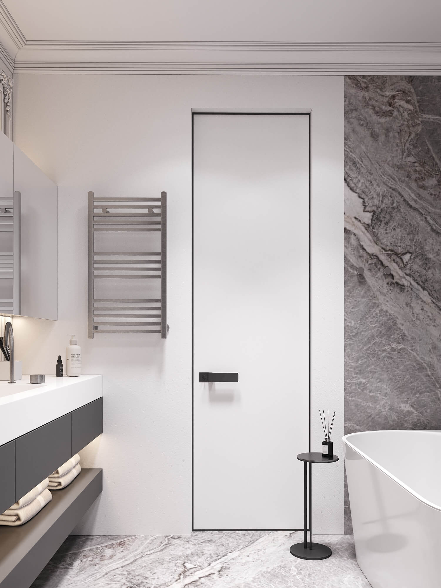 90㎡高级灰色系公寓设计 至素至简，气质非凡！-56