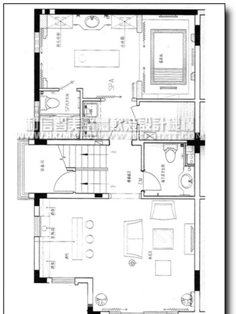 夏湾拿（南入北美）样板间软装设计/样板房软装设计案例-4